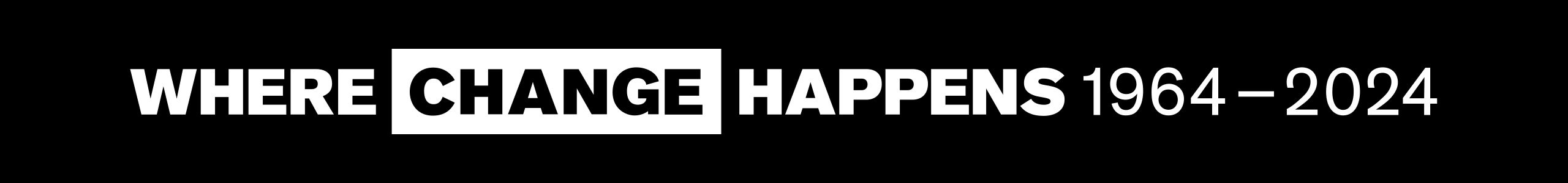 Where change happen 1964 - 2024