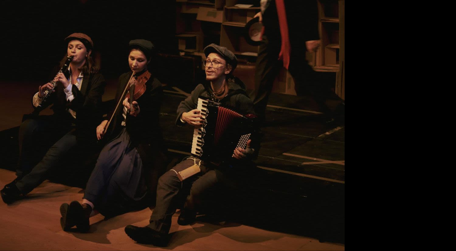 Actor-musicians performing in Indecent