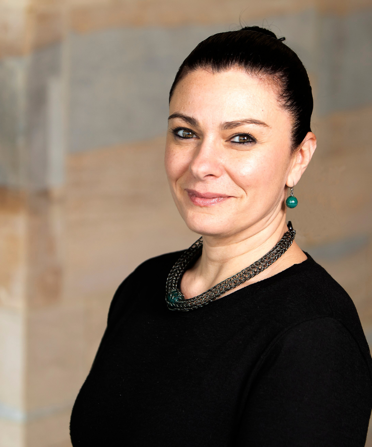 Professor Faten Ghosn smiling