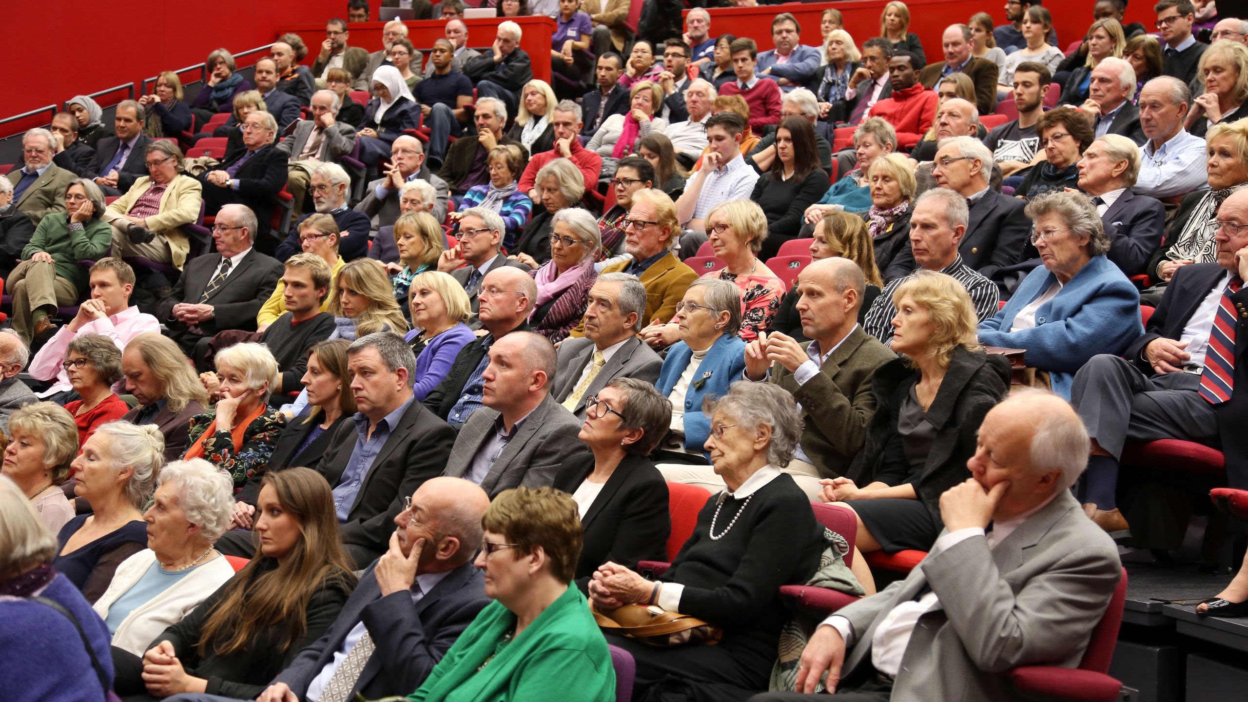 Audience listening to first Regius Professor lecture