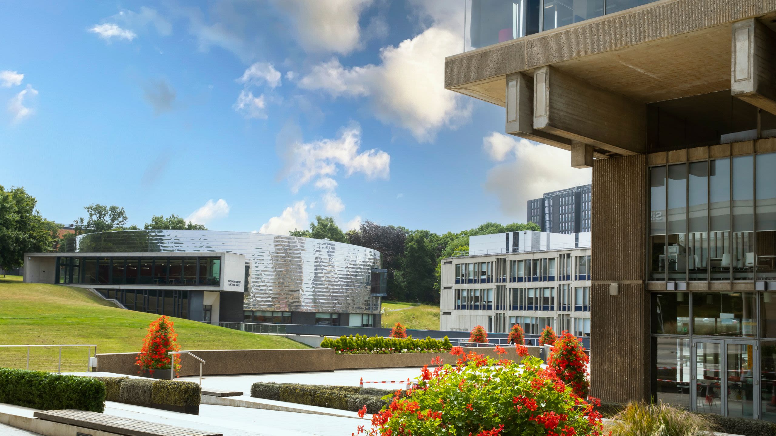 Colchester Campus in the sunshine