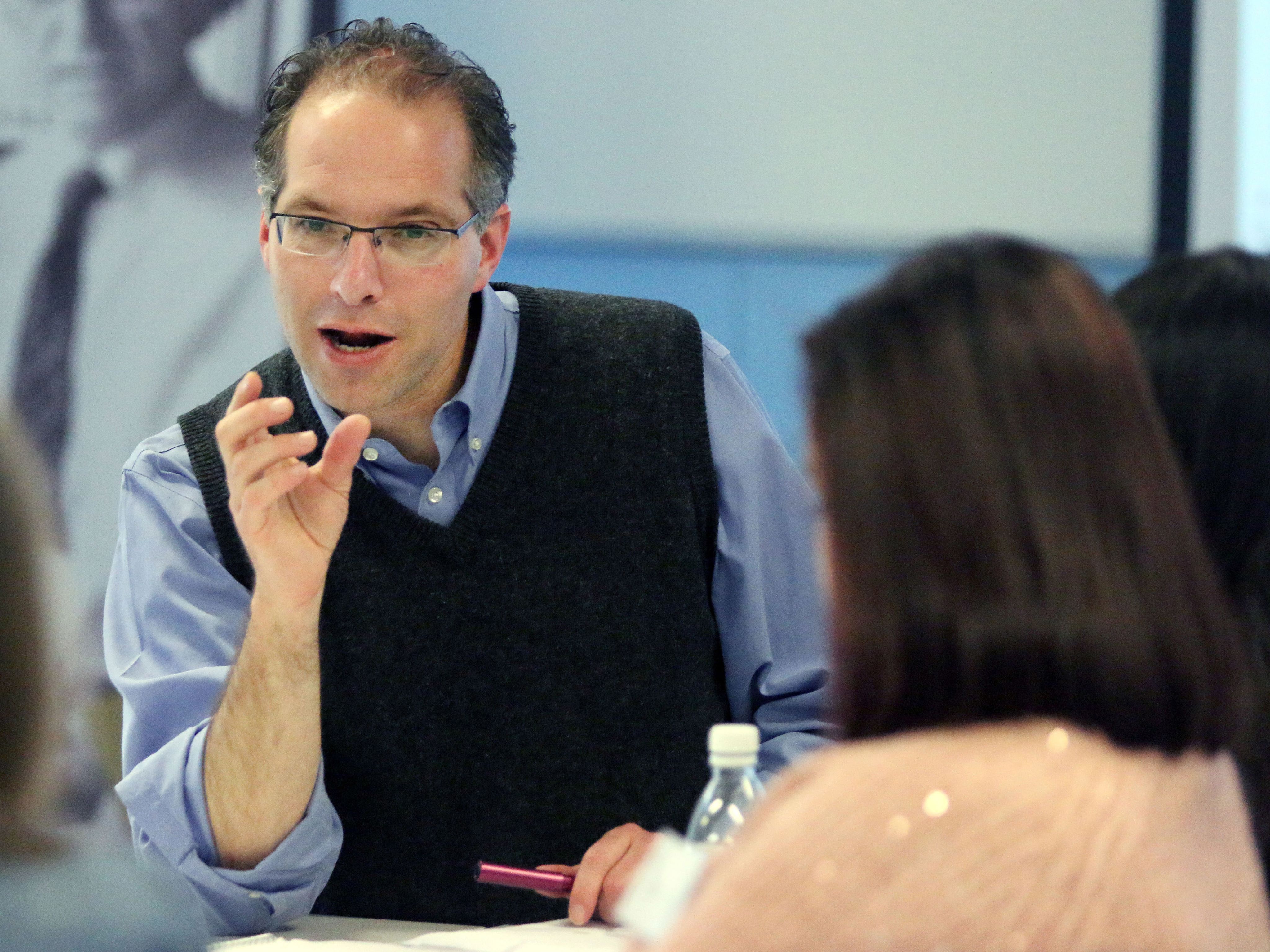 Professor Wayne Martin, mid-conversation