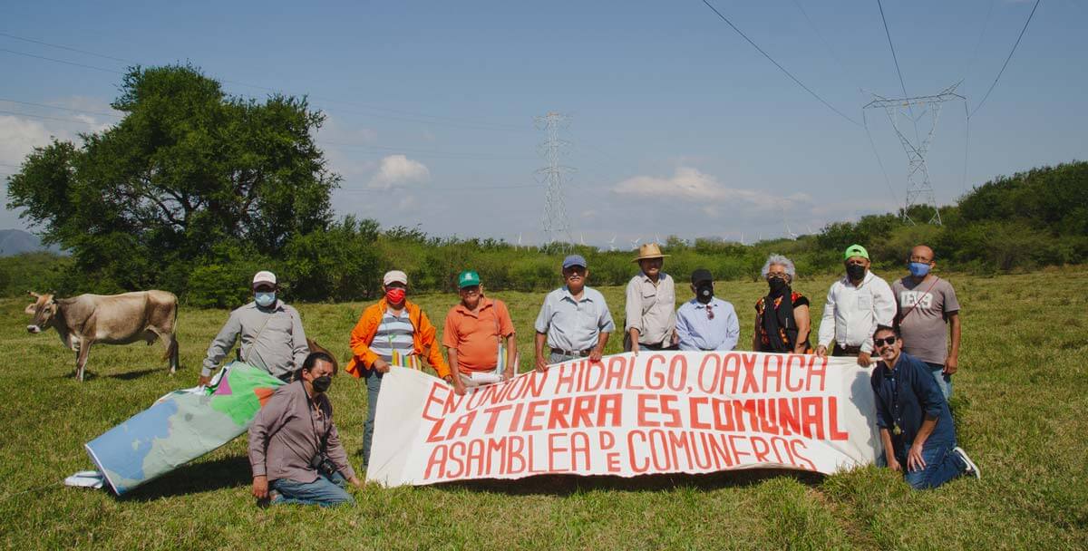ProDESC supporters in a cattle field