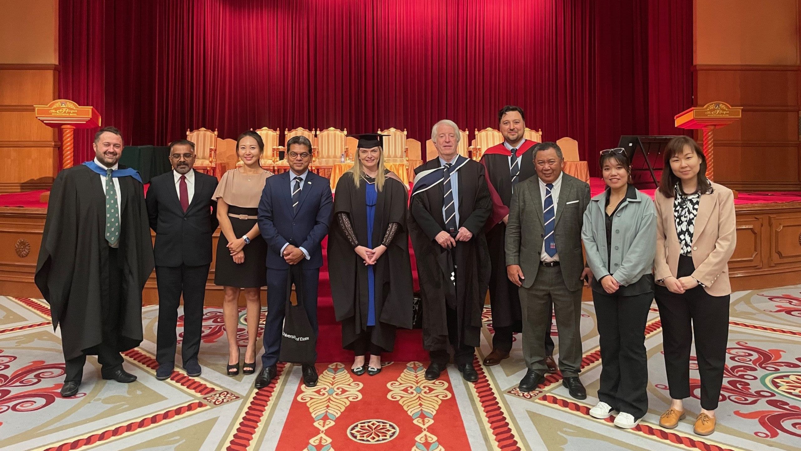 Line-up of people taking part in Laksamana event