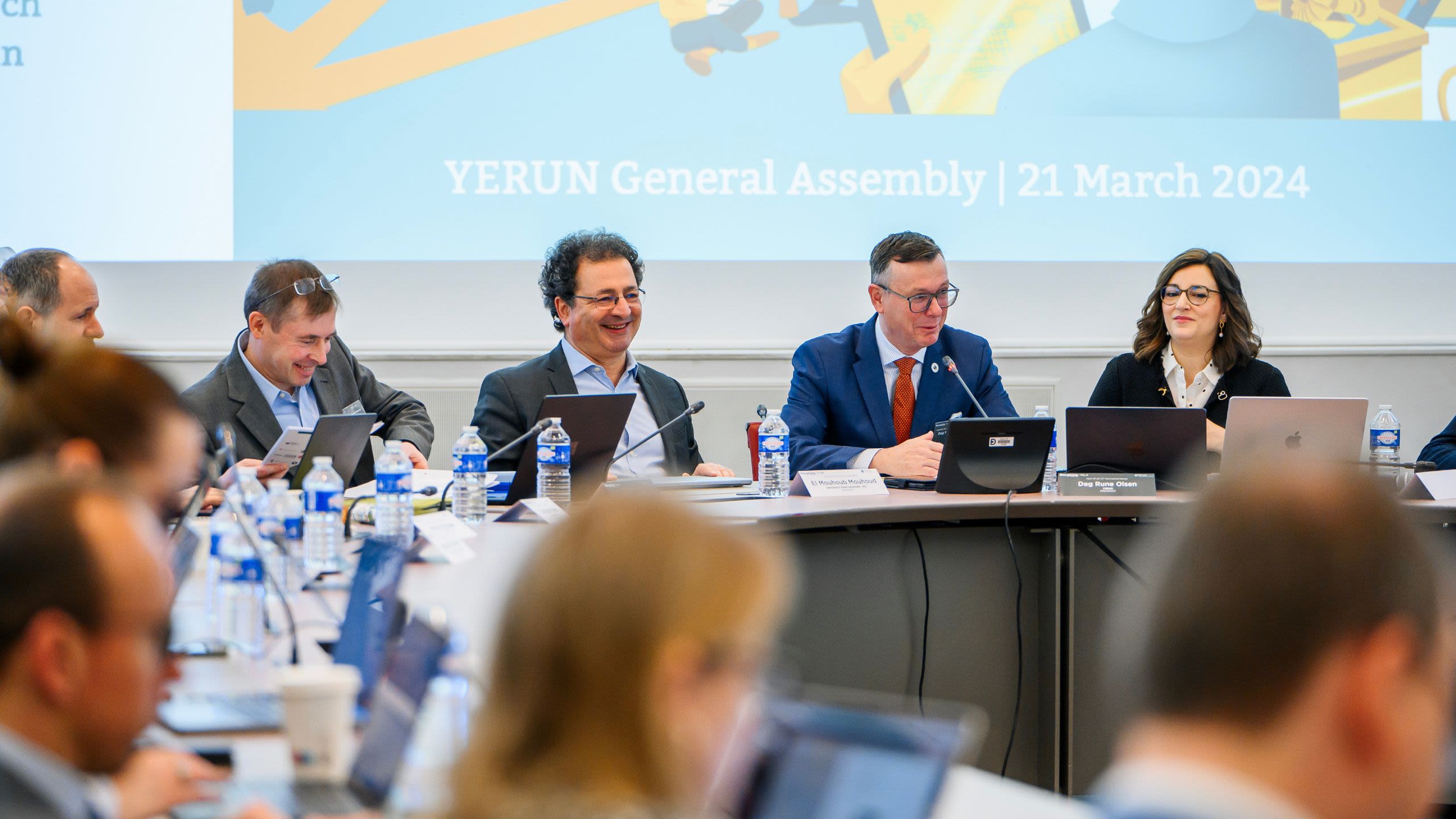 People taking part in YERUN meeting