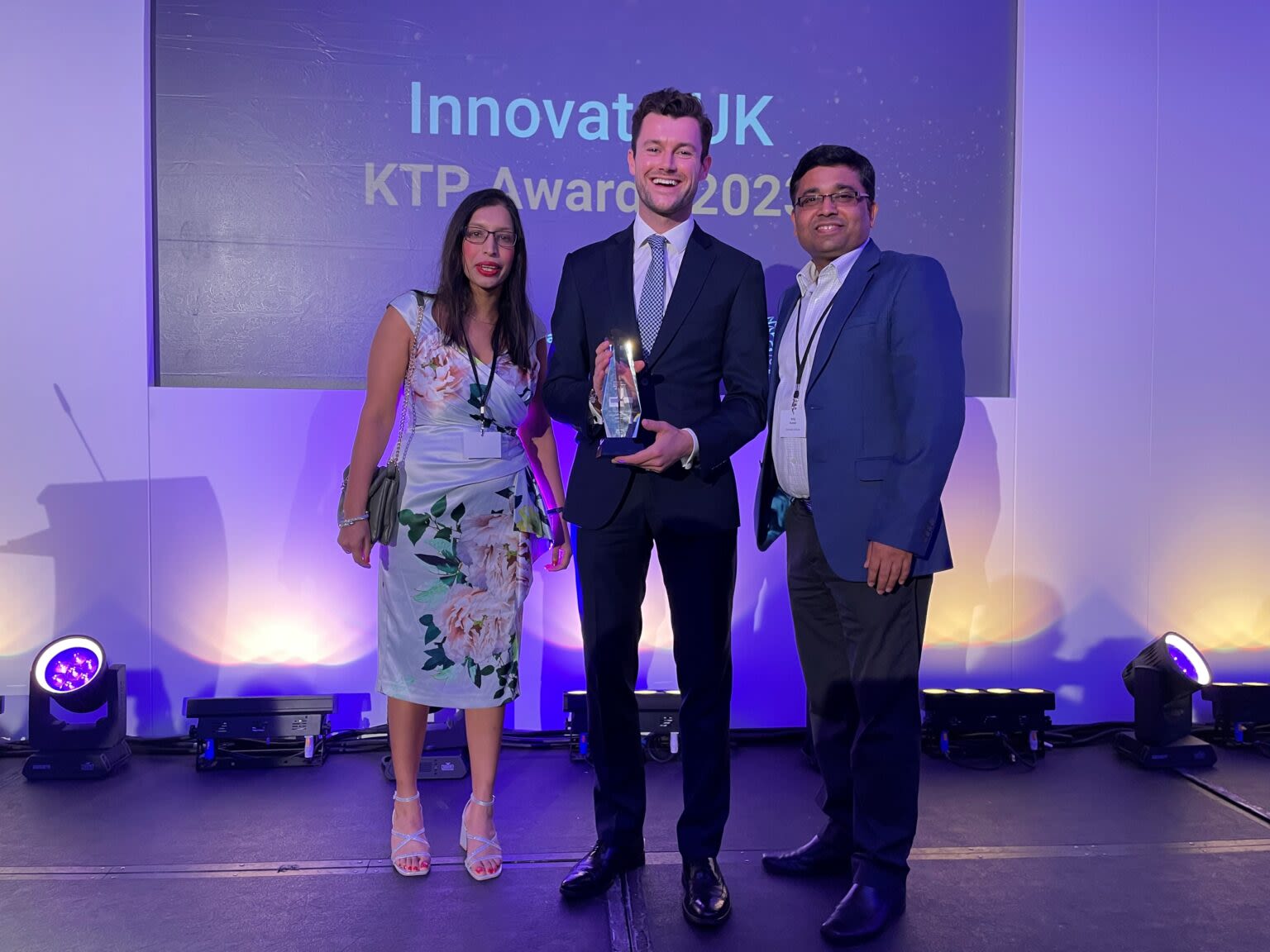 Joshua Arrowsmith and the KTP team receive Innovate UK award