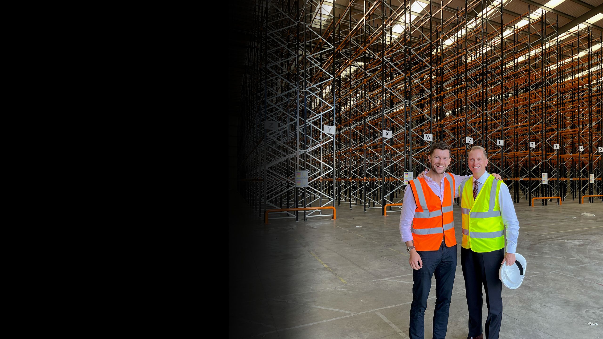 Joshua Arrowsmith with Andy Mead at The Finishing Line