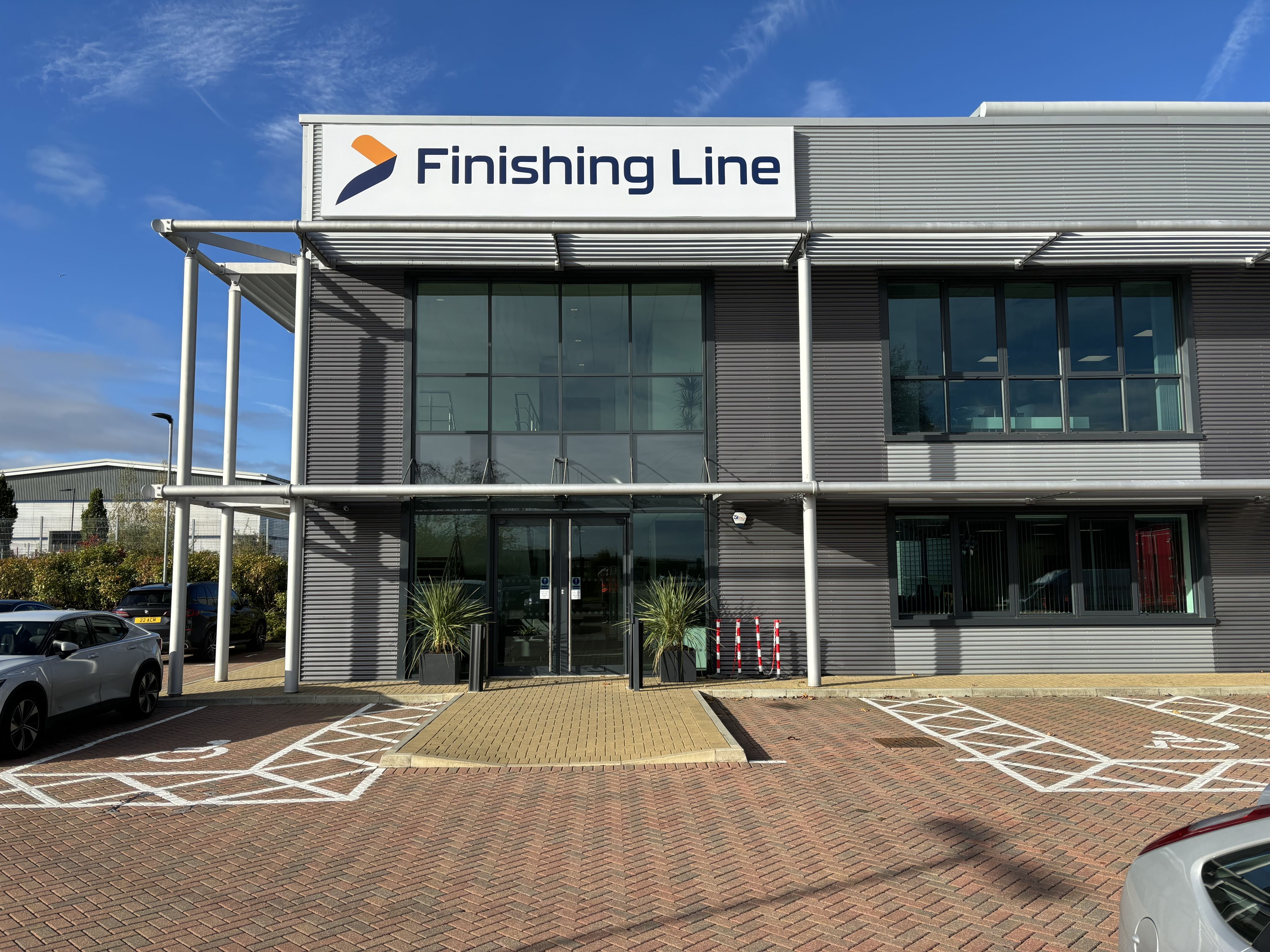Outside The Finishing Line's headquarters in Basildon