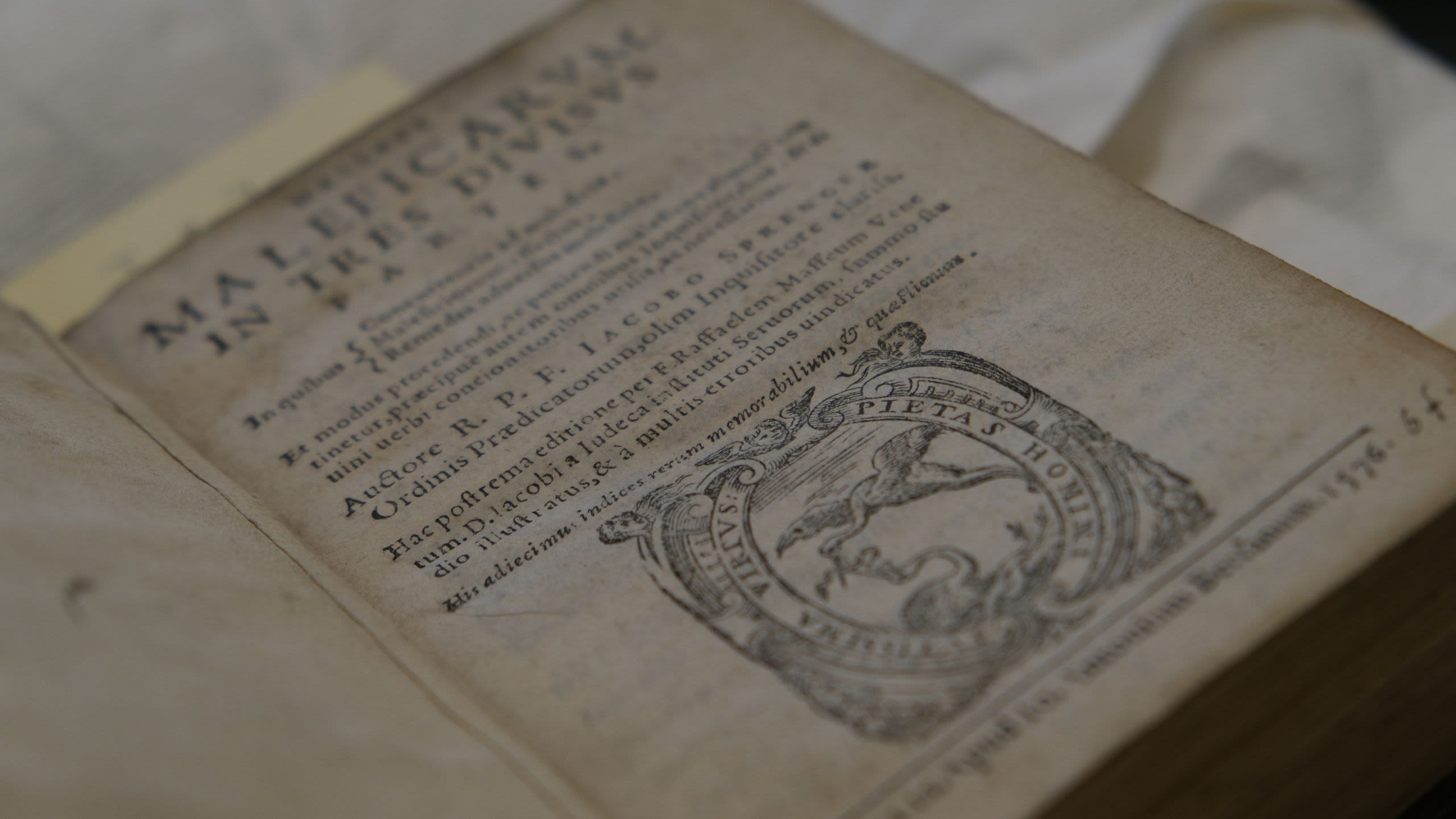 The title page of the Malleus Maleficarum