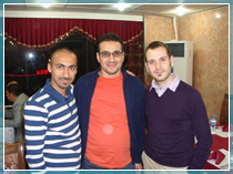 Francisco Perales (right) with computer scientist Ali Ibrahem Al-Attabi (left), and Iraqi academic Rafed Khashan