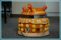 The robotic Dalek pumpkin