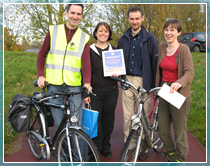 ISER’s cyclists receive their cycling award