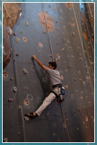 Have a go on the University's climbing wall
