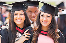 Three graduation students