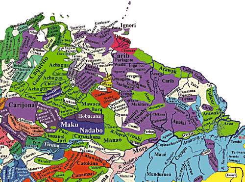 Amazonian languages map