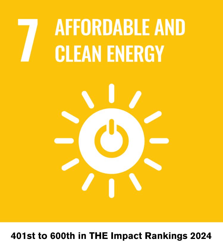 Icon for SDG 7 - Affordable and Clean Energy