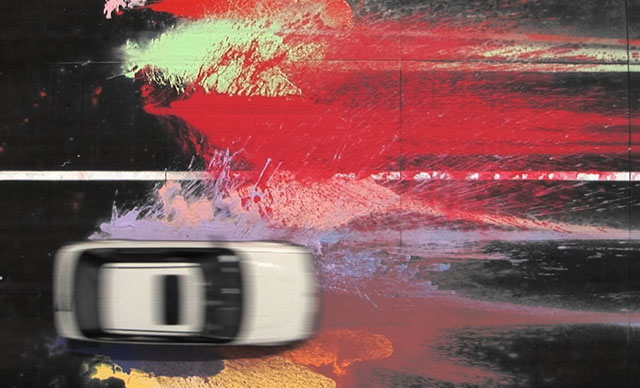 George Barber, Automotive action painting