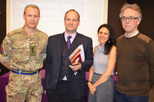 Colonel Wilkinson with Essex academics