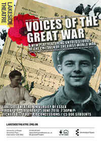 Poster for Voices of the Great War Past and Present
