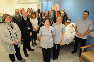 Students and staff in the revamped skills lab
