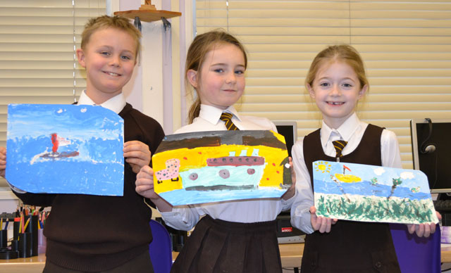 youngsters taking part in Ships and Boats exhibition