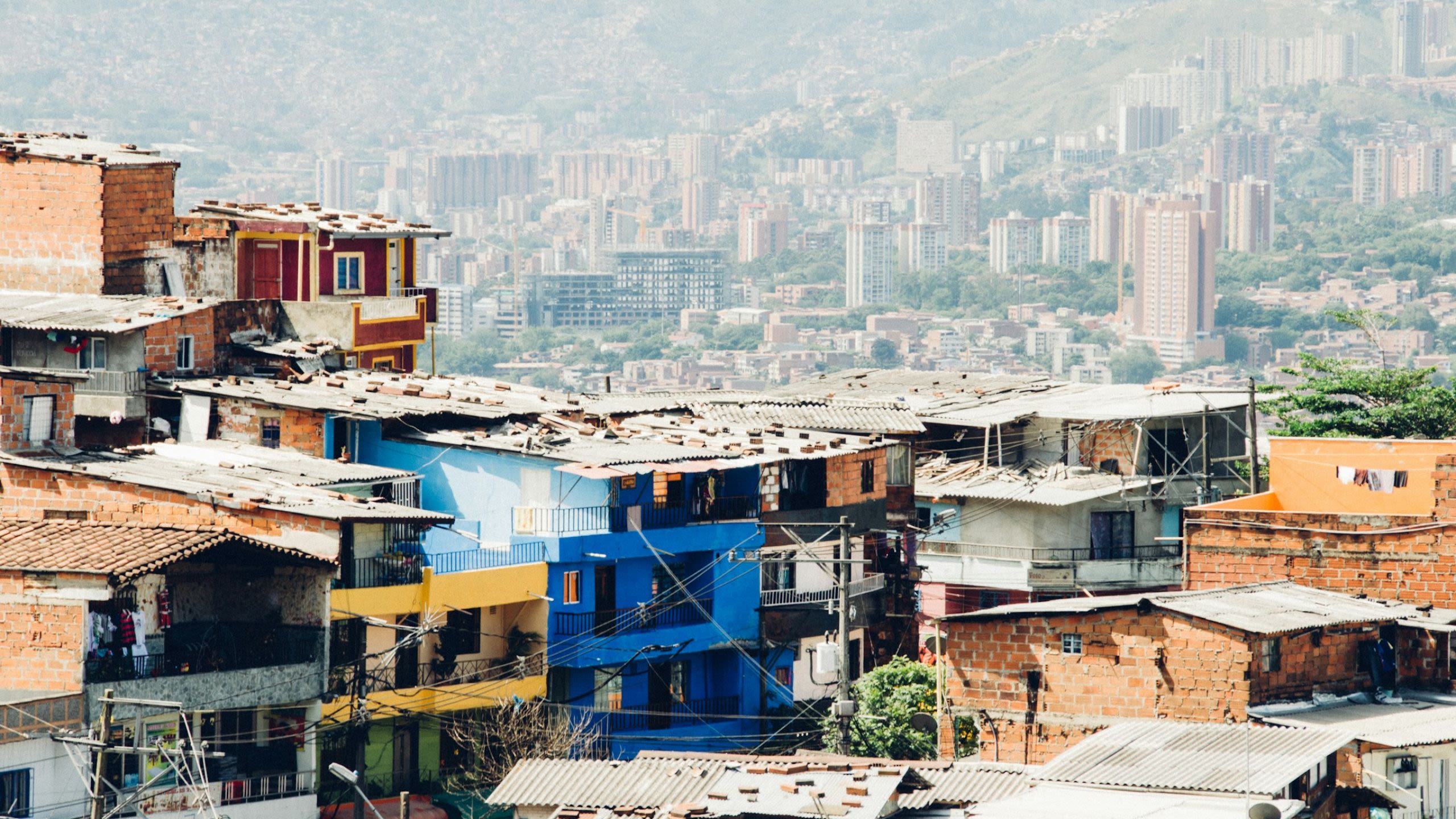 Rooftops in Colombian city