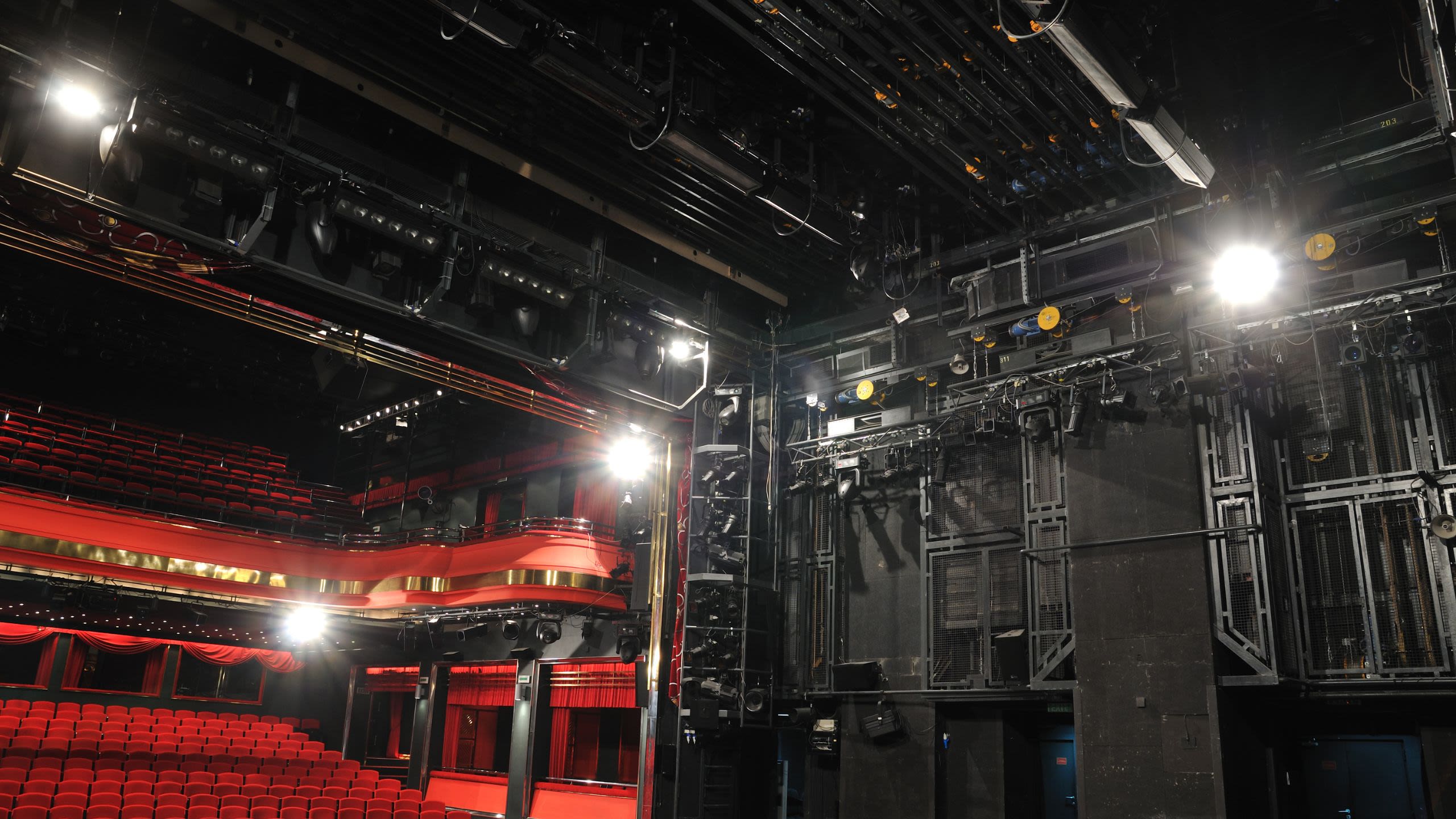 Empty stage of a theatre
